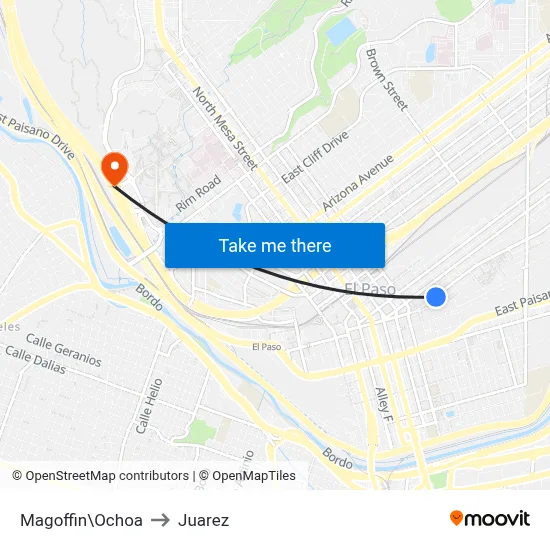 Magoffin\Ochoa to Juarez map