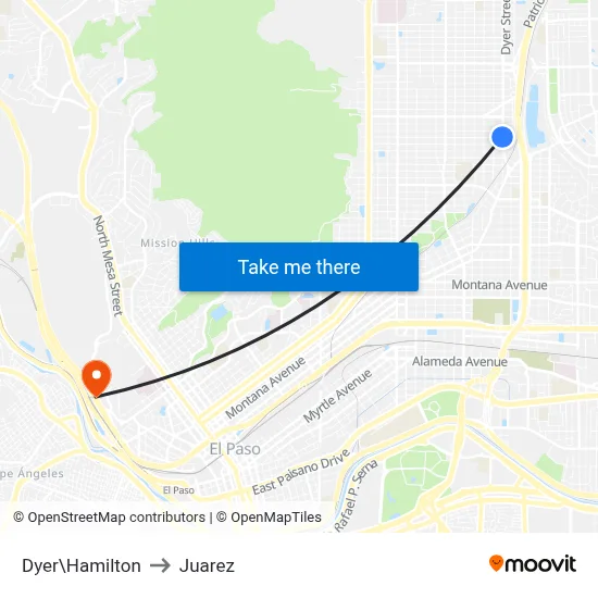 Dyer\Hamilton to Juarez map