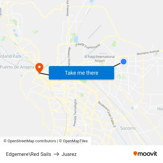 Edgemere\Red Sails to Juarez map