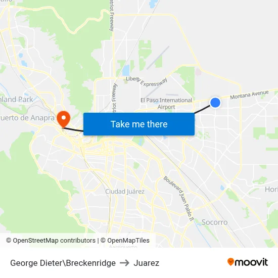 George Dieter\Breckenridge to Juarez map