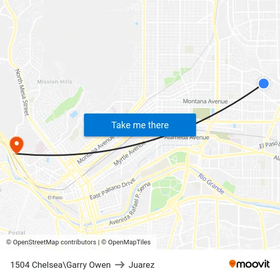 1504 Chelsea\Garry Owen to Juarez map