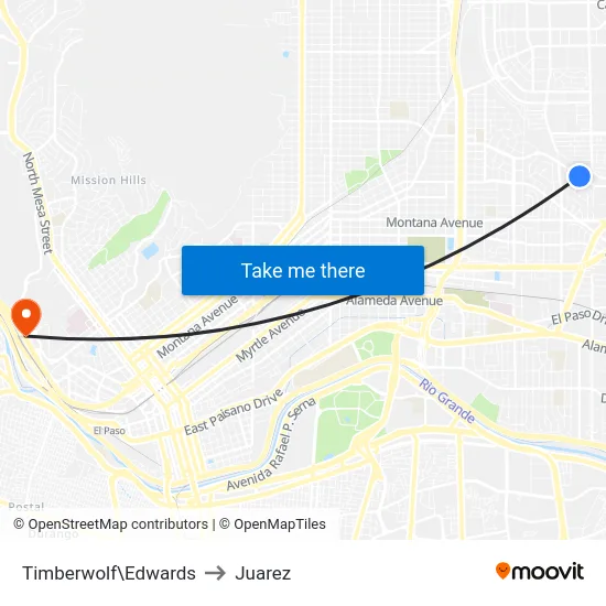 Timberwolf\Edwards to Juarez map