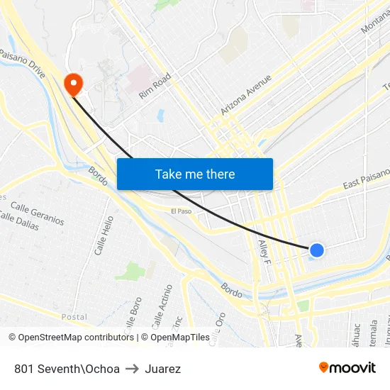 801 Seventh\Ochoa to Juarez map