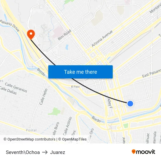 Seventh\Ochoa to Juarez map