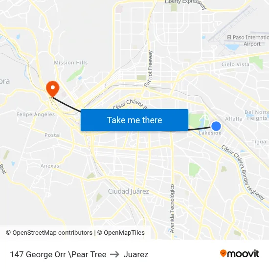 147 George Orr \Pear Tree to Juarez map