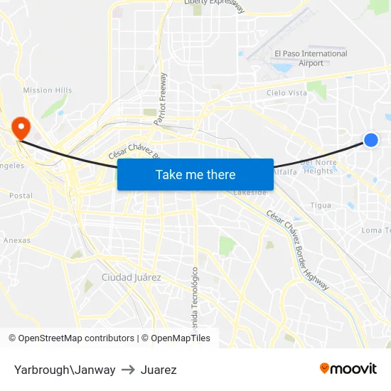 Yarbrough\Janway to Juarez map