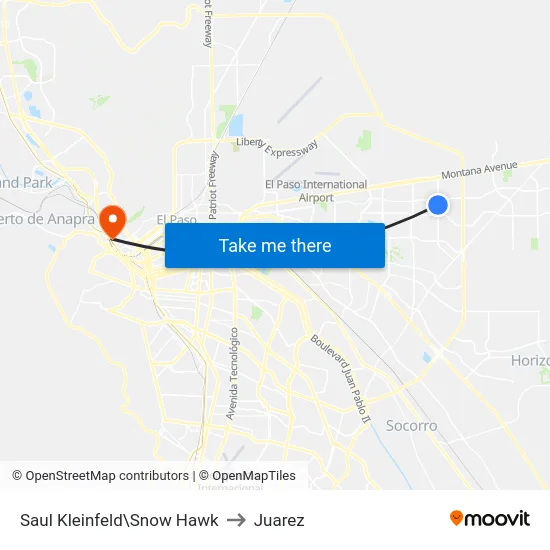 Saul Kleinfeld\Snow Hawk to Juarez map