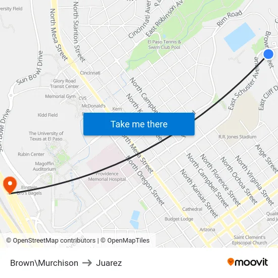 Brown\Murchison to Juarez map