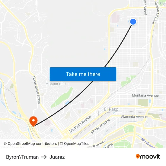 Byron\Truman to Juarez map