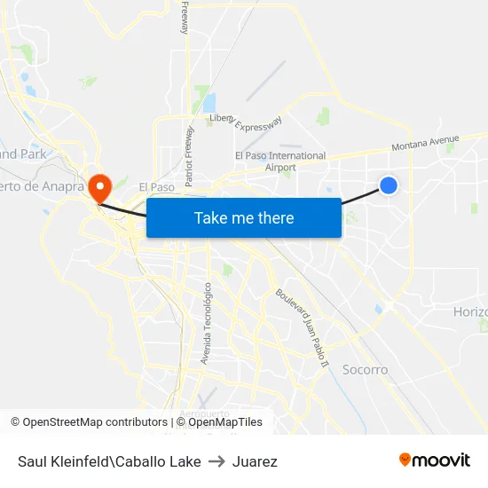 Saul Kleinfeld\Caballo Lake to Juarez map