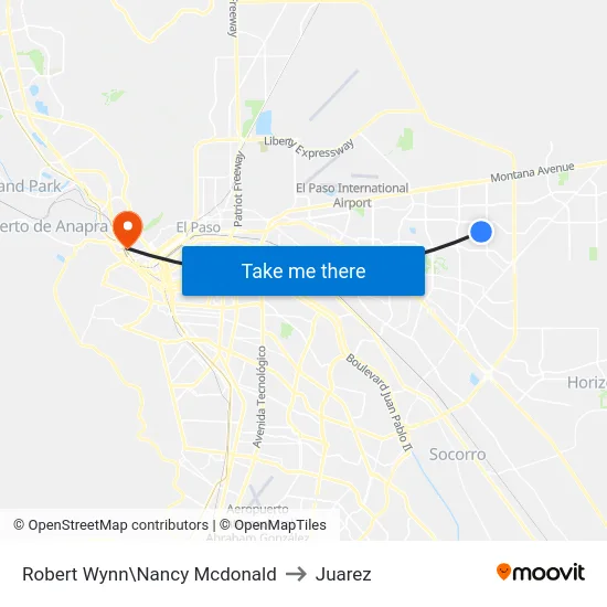 Robert Wynn\Nancy Mcdonald to Juarez map