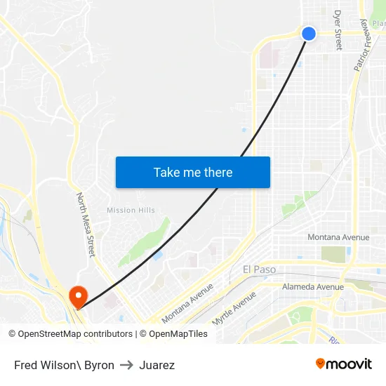 Fred Wilson\ Byron to Juarez map