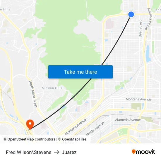 Fred Wilson\Stevens to Juarez map