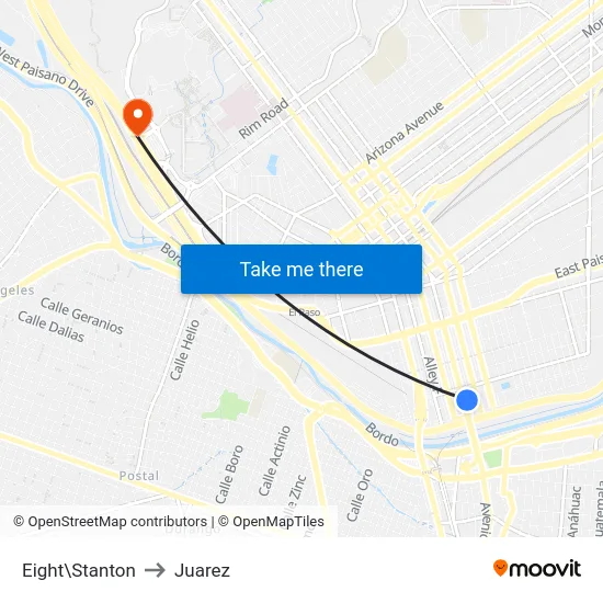 Eight\Stanton to Juarez map