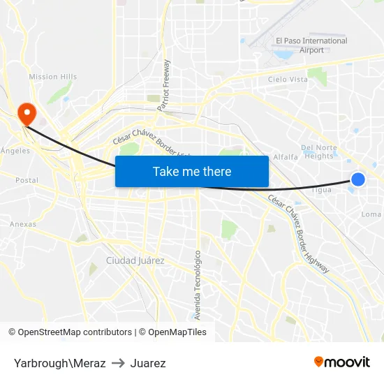 Yarbrough\Meraz to Juarez map