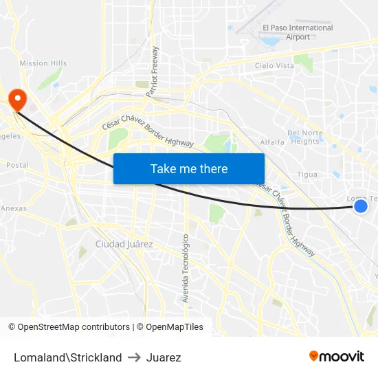Lomaland\Strickland to Juarez map