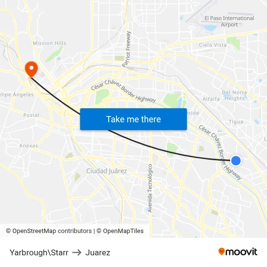 Yarbrough\Starr to Juarez map