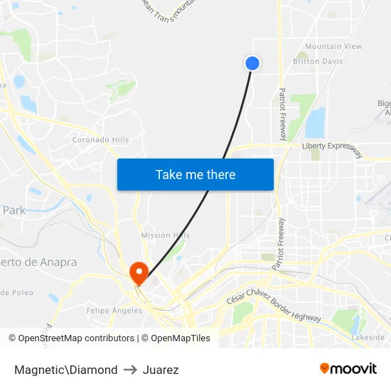 Magnetic\Diamond to Juarez map