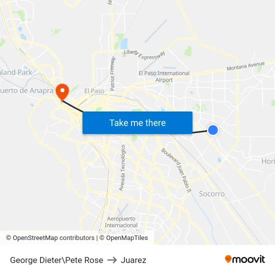 George Dieter\Pete Rose to Juarez map