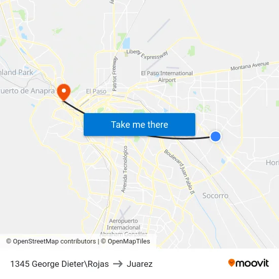 1345 George Dieter\Rojas to Juarez map