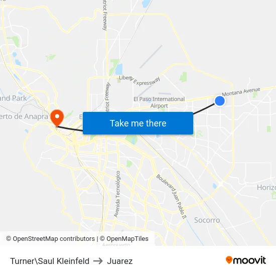 Turner\Saul Kleinfeld to Juarez map