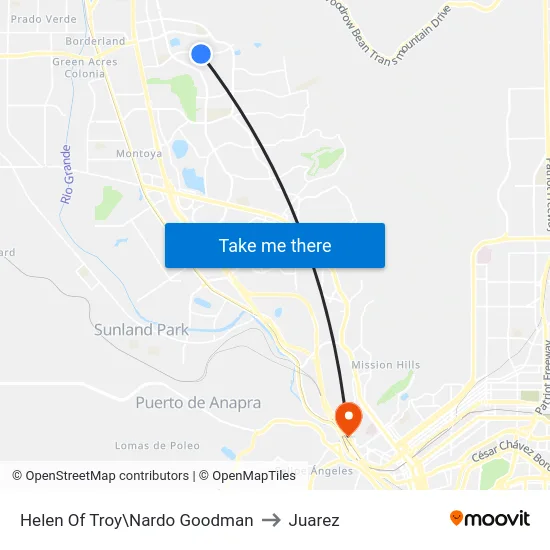 Helen Of Troy\Nardo Goodman to Juarez map