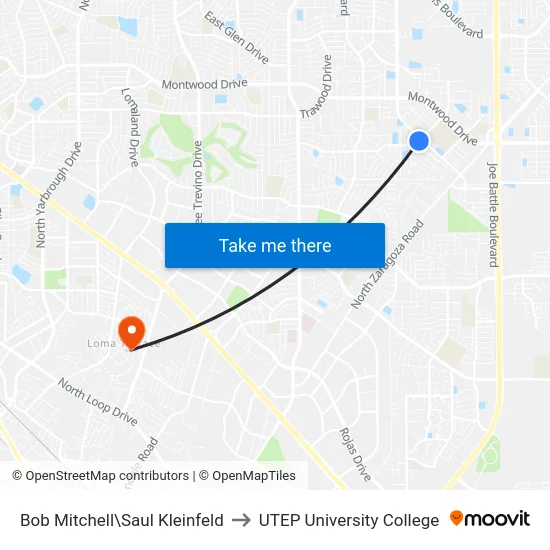 Bob Mitchell\Saul Kleinfeld to UTEP University College map