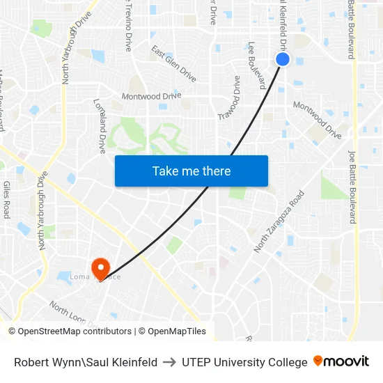 Robert Wynn\Saul Kleinfeld to UTEP University College map