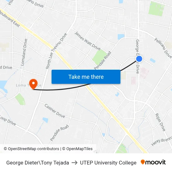 George Dieter\Tony Tejada to UTEP University College map