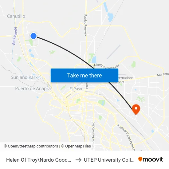 Helen Of Troy\Nardo Goodman to UTEP University College map
