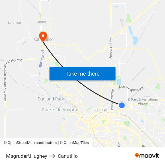 Magruder\Hughey to Canutillo map