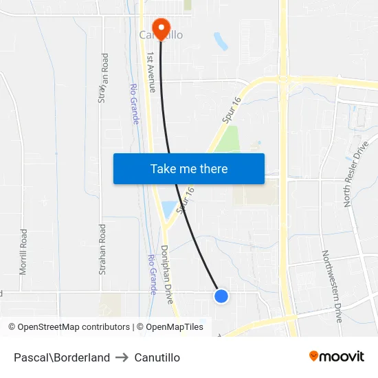 Pascal\Borderland to Canutillo map