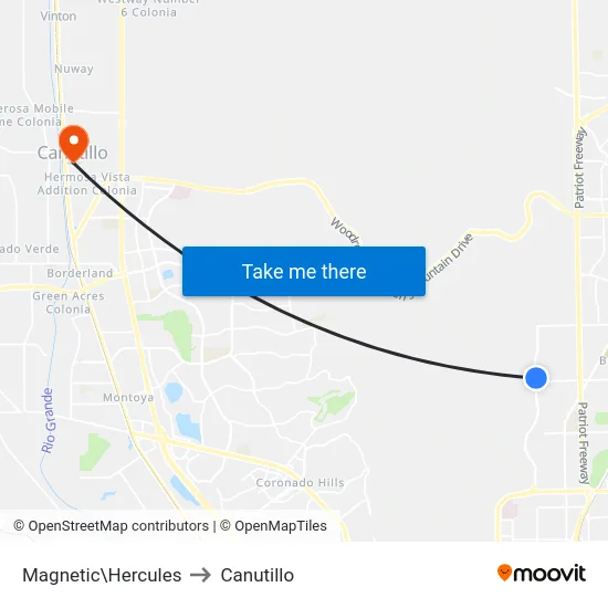 Magnetic\Hercules to Canutillo map