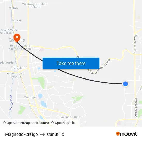 Magnetic\Craigo to Canutillo map