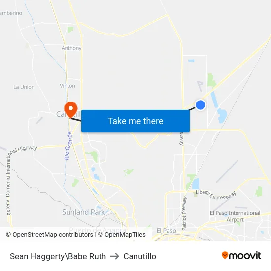 Sean Haggerty\Babe Ruth to Canutillo map