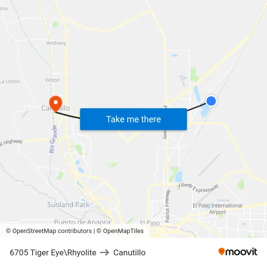 6705 Tiger Eye\Rhyolite to Canutillo map