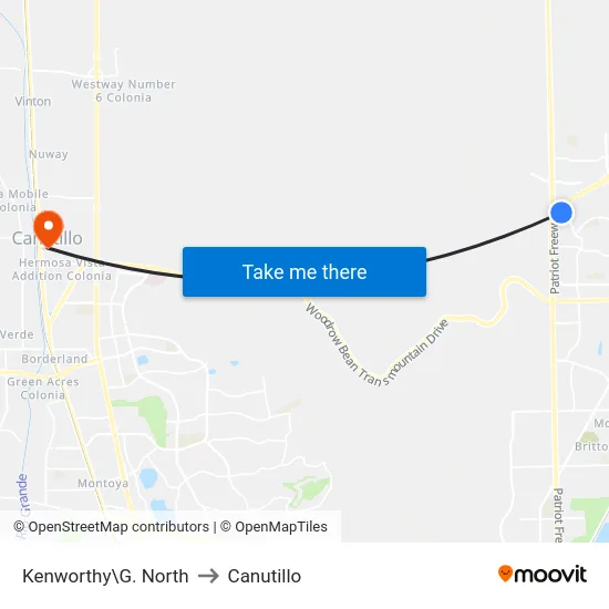 Kenworthy\G. North to Canutillo map