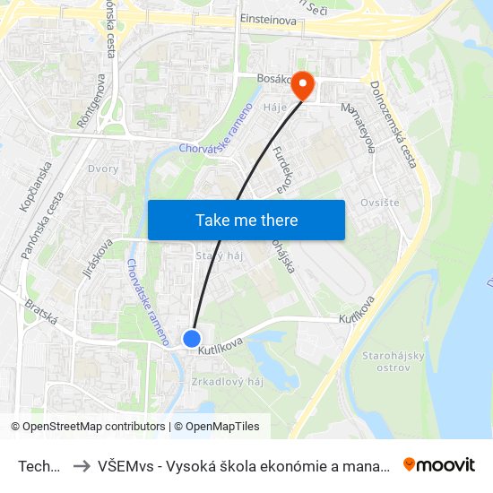 Technopol to VŠEMvs - Vysoká škola ekonómie a manažmentu verejnej správy map