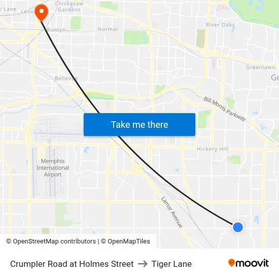 Crumpler Road at Holmes Street to Tiger Lane map