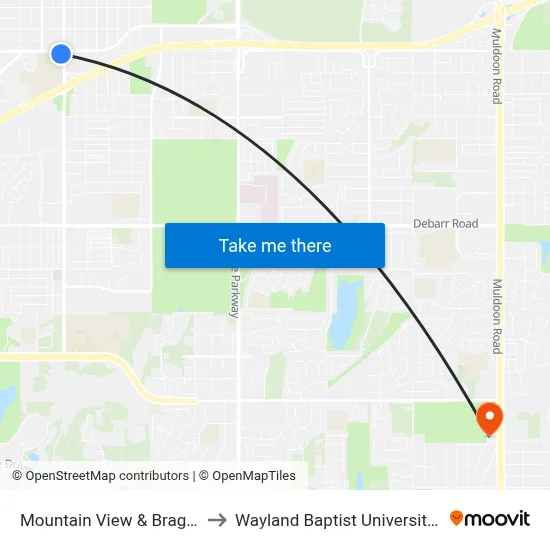 Mountain View & Bragaw St Wsw to Wayland Baptist University-Anchorage map