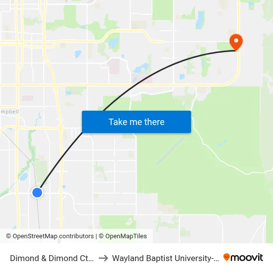 Dimond & Dimond Ctr Dr Wnw to Wayland Baptist University-Anchorage map