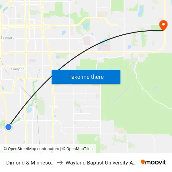 Dimond & Minnesota Ene to Wayland Baptist University-Anchorage map