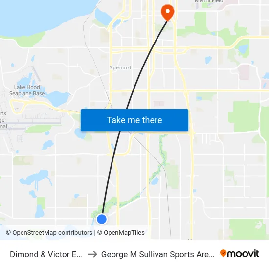 Dimond & Victor Ese to George M Sullivan Sports Arena map