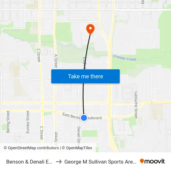 Benson & Denali Ese to George M Sullivan Sports Arena map