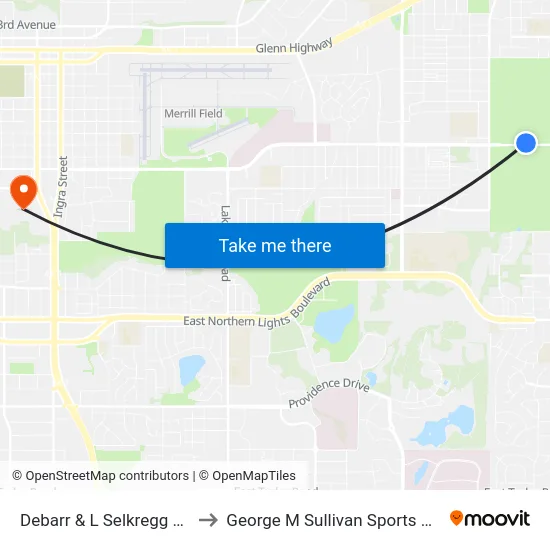 Debarr & L Selkregg Wnw to George M Sullivan Sports Arena map