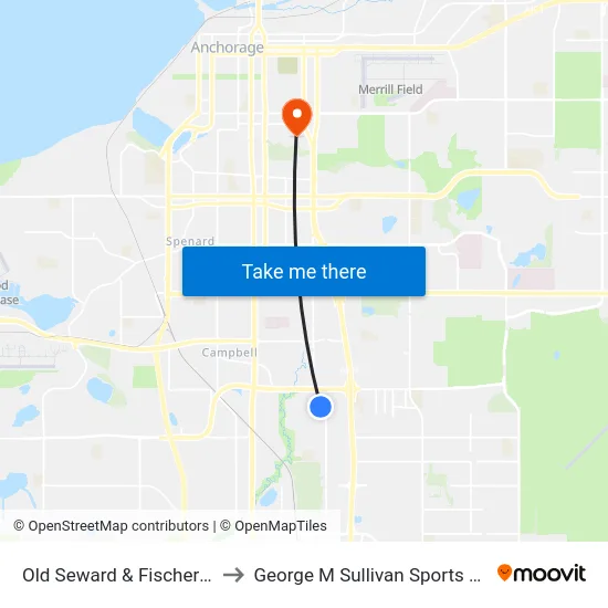 Old Seward & Fischer Ssw to George M Sullivan Sports Arena map