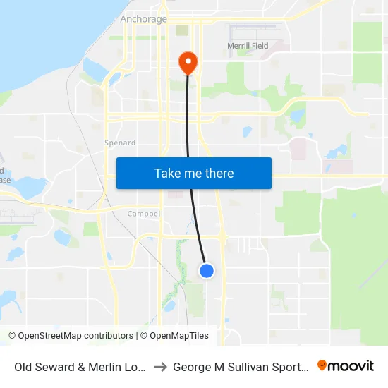 Old Seward & Merlin Loop Ssw to George M Sullivan Sports Arena map