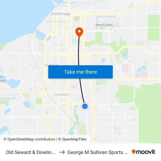 Old Seward & Dowling Sse to George M Sullivan Sports Arena map
