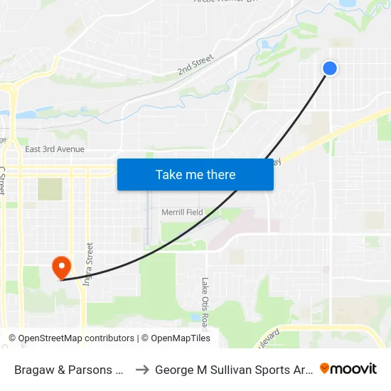 Bragaw & Parsons Ssw to George M Sullivan Sports Arena map