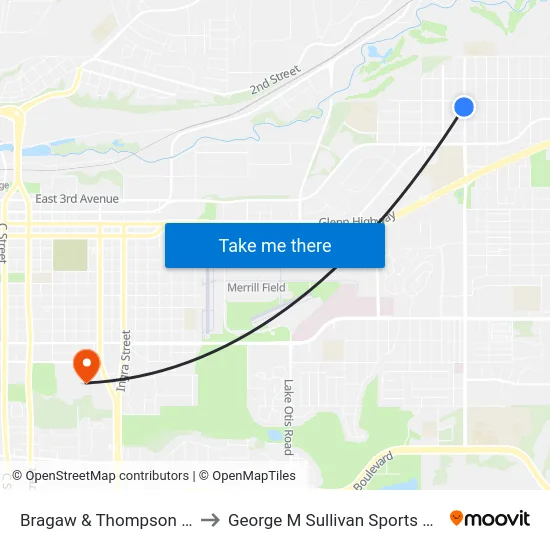 Bragaw & Thompson Ssw to George M Sullivan Sports Arena map